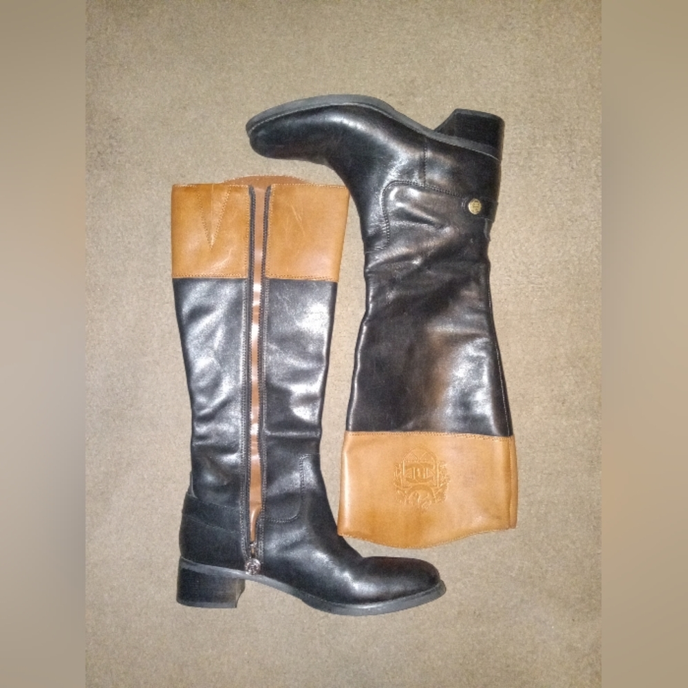 Size 8 M Entienne Aigner Leather Riding boots
